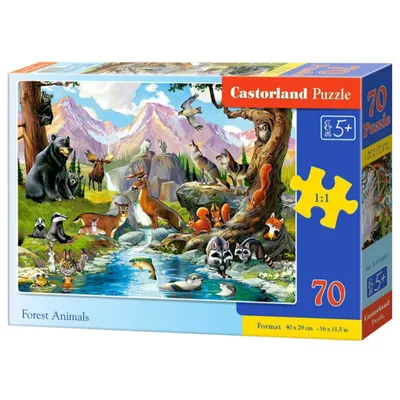 Zdjęcie produktu dla Castorland B-070091, 70 szt., Animals, 5 lat(a)