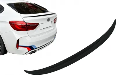 Image de Spoiler de coffre pour BMW X6 F16 2015+ Sport look Noir Brillant