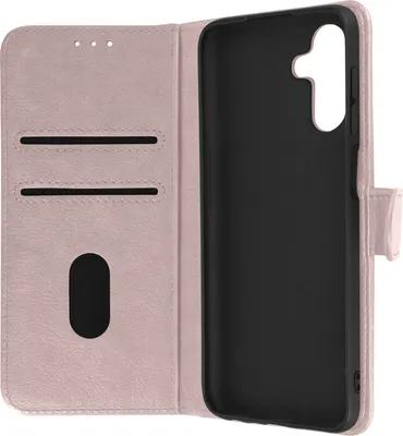 Produktbild von Avizar, Kunstleder-Klappetui mit Standfunktion für Samsung Galaxy A13 5G / A04s, Champagnerrosa