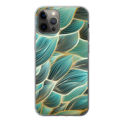 Produktbild von MuchoWow® Handyhülle Schutzhülle Hülle für iPhone 13 Pro Muster - Gold - Abstrakt - Welle Silikon Softcase Handy Hülle - Handy-Tasche