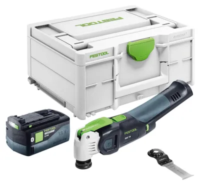 Produktbild von Festool OSC 18 E-Basic Akku Oszillierer 18 V Starlock Max Brushless + 1x Akku 5,0 Ah + Systainer - ohne Ladegerät