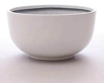 Produktbild von Elegant Einrichten | Pflanzkübel | Fiberglas | rund | D60xH30cm | hochglanz weiß