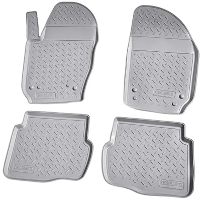 Immagine prodotto di tappetini in gomma 3D per VW Polo | Tipo 9N | BJ 2001-2009 | grigio con bordo