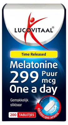 Productafbeelding van Lucovitaal Melatonine 299mcg (200tb)
