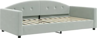 Produktbild von vidaXL Tagesbett Hellgrau 100x200 cm Samt