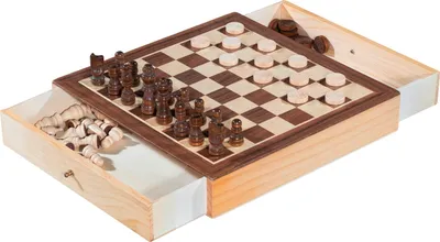 Produktbild von Premium Schach- und Damespiel