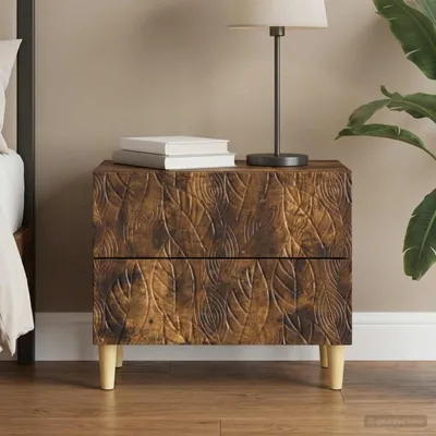 Produktbild von vidaXL Nachttisch Geräucherte Eiche 62 x 34,5 x 48 cm Holzwerkstoff