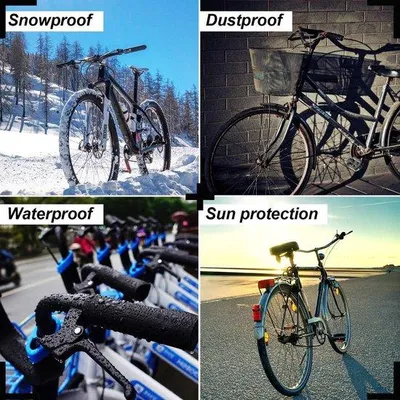 Produktbild von Famanu Fahrradschutzhülle windbeständig und wasserdicht - 210D Outdoor Fahrradgarage - 200 x 70 x 110 cm