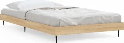Produktbild von vidaXL Bettgestell ohne Matratze Sonoma-Eiche 100x200 cm Holzwerkstoff