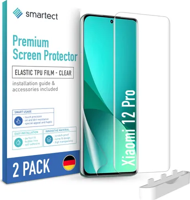 Produktbild von 2x TPU Schutzfolie Klar für Xiaomi 12 Pro Displayschutz Panzerfolie Bildschirm