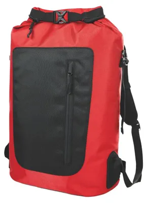 Image de Halfar - Sac à dos « Storm », couleurs contrastées LT6255 (taille unique) (rouge/noir)