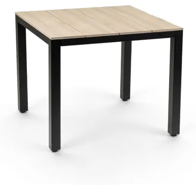 Produktbild von Gartentisch Limasol | 90x90cm | Polywood & Aluminium | Holz