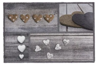 Produktbild von MD Entree Ambiance | Fußmatte - Schmutzfangmatte - Eingangsmatte,Größe:50x75 cm;Motiv:hearts