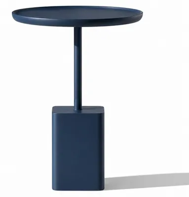 Productafbeelding van Bijzettafeltje, moderne stijl, blauw, comfortabel, praktisch, rond, voor de woonkamer