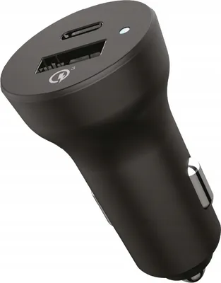 Zdjęcie produktu dla Ładowarka samochodowa USB-C Power Delivery PD i USB Quick Charge 3.0 MOCNA