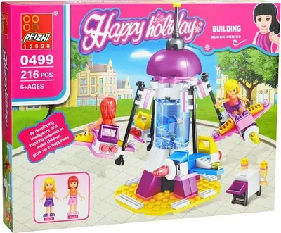 Obrázek produktu pro Stavebnice 216 dílků Happy Holiday - Kolotoč.