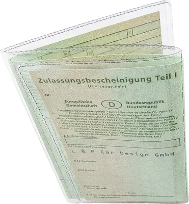 Produktbild von 1 Stück KFZ Fahrzeugschein Schutzhülle KFZ Etui KFZ Hülle transparent