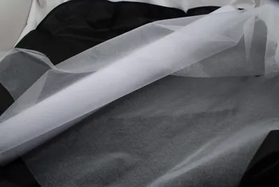 Produktbild von Organza 140 cm x 10 m weiß - Dekostoff - weißer Deko Stoff