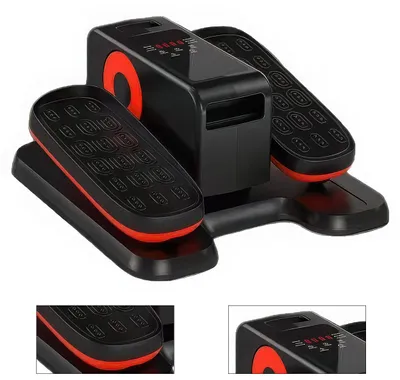 Produktbild von Elektrischer Untertisch Ellipsentrainer, Mini Heimtrainer für Beine, leise Bewegungstrainer mit LCD Display & Fernbedienung, gelenkschonend für Senioren & Büro