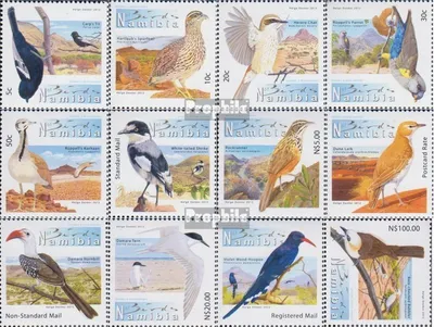 Produktbild von Briefmarken Namibia - Südwestafrika 2012 Mi 1396-1407 (kompl.Ausg.) postfrisch Vögel