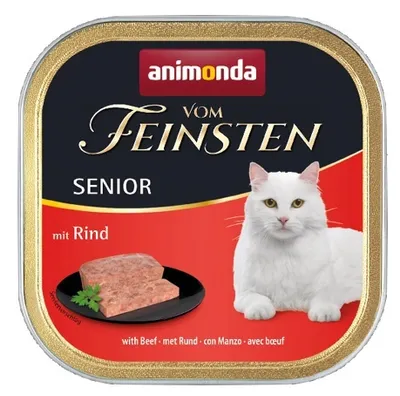 Zdjęcie produktu dla animonda Vom Feinsten with beef, Senior, Wołowina, 100 g, Brak sztucznych barwników