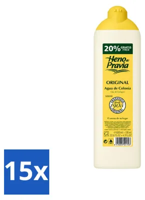 Productafbeelding van 15 x Heno de Pravia Cologne Original - 780 ml - Voordeelverpakking - 15 stuks