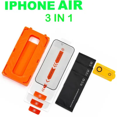Produktbild von 3x Panzerfolie + 1 Kameraschutz mit Blickschutz & Anbringhilfe für iPhone Air