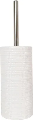 Produktbild von Spirella WC Bürste Toilettenbürste Klobürste Dolomite Steingut 10 x 34,5 cm - Weiß