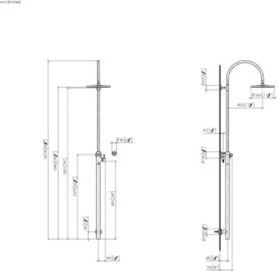 Produktbild von Dornbracht 26025661-26 Duschstele mit Brause-Einhandbatterie