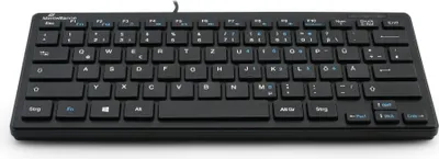 Obrázok produktu pre MediaRange Tastatur USB 2.0 Kompakt Flach 78 Tasten Schwarz