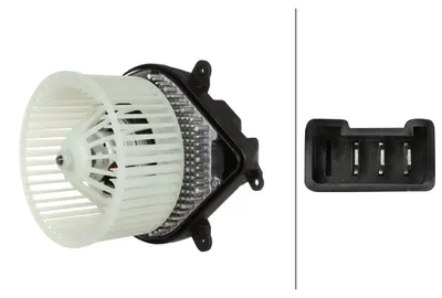 Image de Ventilateur d'habitacle 12 V 252 W 3 pôles HELLA pour, entre autres, PEUGEOT 306