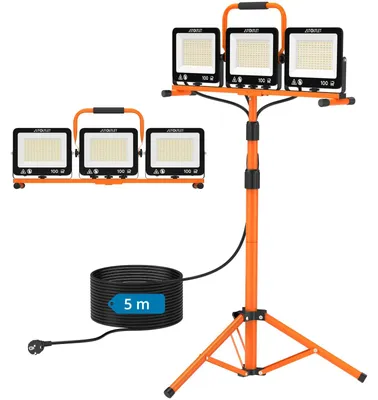 Productafbeelding van Bouwspot led met statief, 300 W, 3 kleurtemperatuurmodi