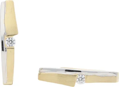 Produktbild von JuwelmaLux Creolen 333 Gold und Weißgold mit Zirkonia JL10-06-2373