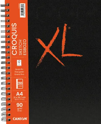 Obrázok produktu pre Canson Book Wire Bound Long Side XL Sketch Skicár 200 A4 90 g Portrait