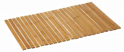 Immagine prodotto di Tappetino da doccia pieghevole in bambù naturale, 40 x 60 cm