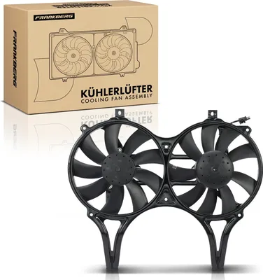 Productafbeelding van Frankberg 1x Motorradiator dubbelventilator