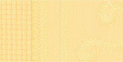 Produktbild von Tischläufer „Wave“ aus Damast mit Stickfeld aus Aida-Stoff für Kreuzstich, 40 x 100 cm, 663623, gelb