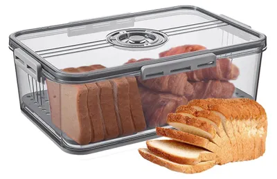 Produktbild von Brotaufbewahrungsbehälter mit luftdichtem Deckel – Brotkasten für die Küchenarbeitsplatte, Brotbehälter mit Zeiterfassung für selbstgebackenes Brot, Bagel, Kekse, Cupcakes