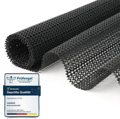 Produktbild von Rutschfester Unterleger für Teppiche - 40 x 60 cm - PVC - Rutschfest - Schwarz
