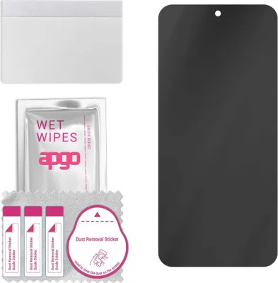 Produktbild von apgo Hybrid Privacy Schutzglas, Matt, kompatibel mit Xiaomi 14 Ultra, Anti-Spy, toller Ersatz für Hartglas, kratzfester Displayschutzglas, Displayschutz, Full Glue
