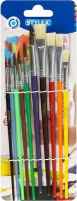 Produktbild von STYLEX® 35065A Súprava kefiek - 6 vlasových a 4 štetinové kefky