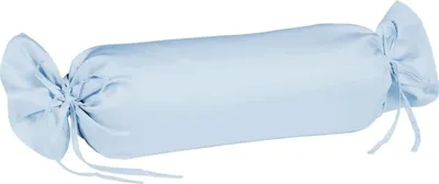 Produktbild von sleepling – Satin Kissenbezug, Nackenrolle, 100% seidig weiche Baumwolle, 15x40 cm, bleu