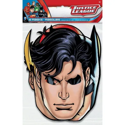 Productafbeelding van Maskers van de Justice League, 8 stuks.