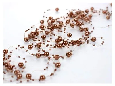 Produktbild von Perlengirlande cappuccino, 1,3 m, 5 Stück