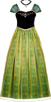 Productafbeelding van Halloween Prinsessenkostuum Groene Jurk Voor Volwassenen