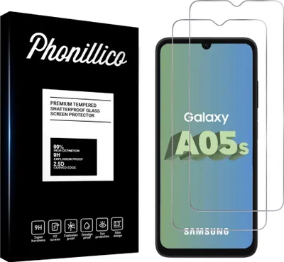 Obrázok produktu pre Tvrdené sklo pre Samsung Galaxy A05S [2 ks] Ochranné sklo Fólia proti poškriabaniu odolná Phonillico®