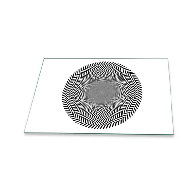 Produktbild von Herdabdeckplatte Glaskeramik 1 Teilig 80x52 Abstrakt Grau Abdeckung Glas Spritzschutz