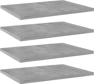 Produktbild von Bücherregal-Bretter 4 Stk. Betongrau 40x30x1,5 cm Holzwerkstoff