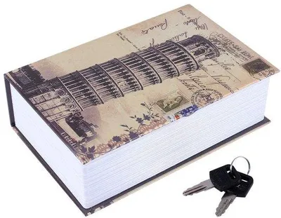 Zdjęcie produktu dla Skrzynka zabezpieczająca z zamkiem kombinacyjnym - sejf - wzmocniona konstrukcja kartonowo-metalowa - 2 klucze - wymiary 18 x 11,5 x 5,5 cm - sejf