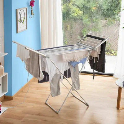 Produktbild von InnovaGoods Drywing Klappbarer Elektrischer Wäschetrockner mit Flügeln 230 W 20 Stäbe Kunststoff ( B)